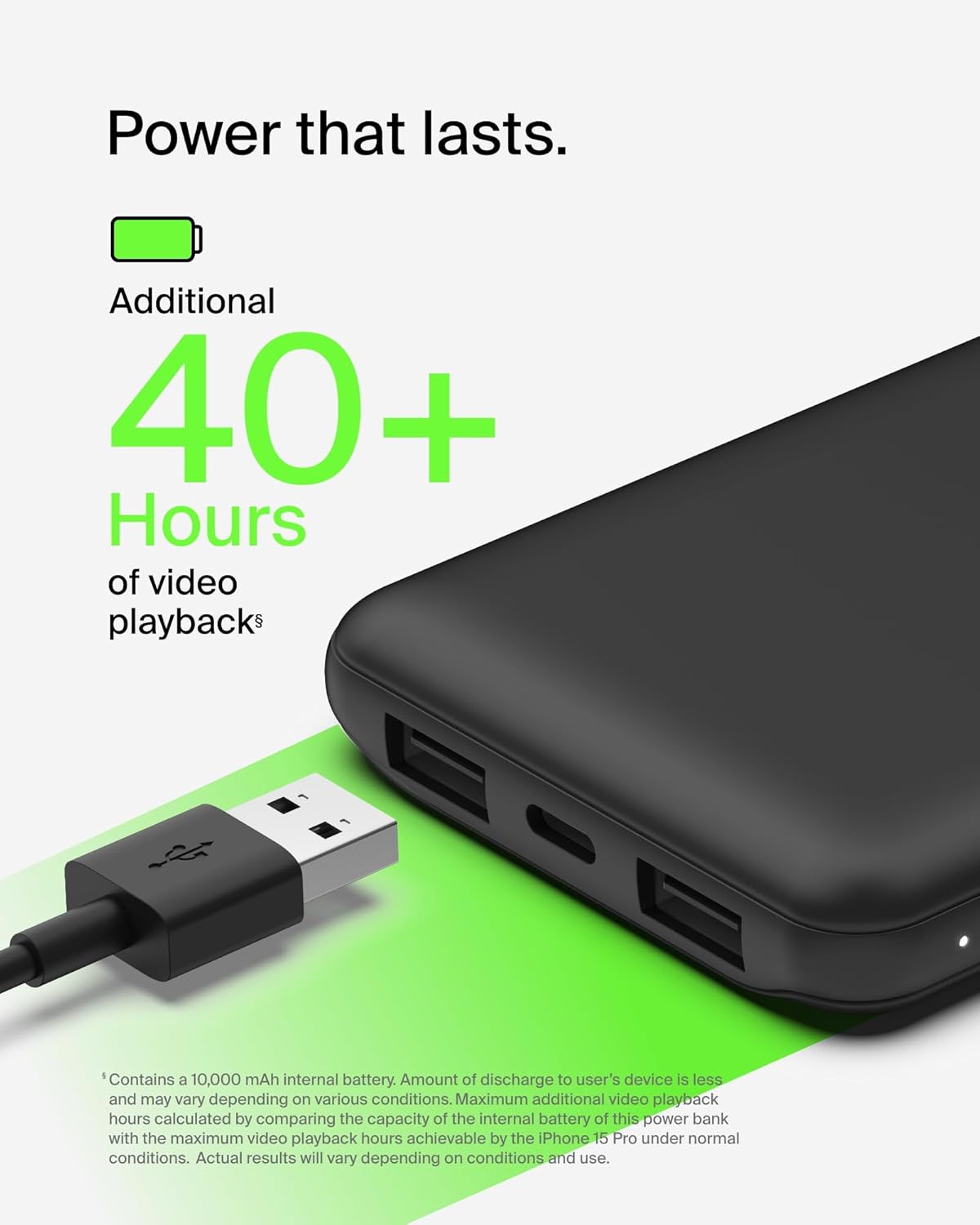 Belkin Portable Charger-5-in-1 Power Bundle w/10000 mAh Power Bank-2-25W USB-C