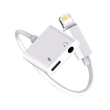 Apple Iphone Adapter 3.5mm Jack Connector Dual Audio and Charger.