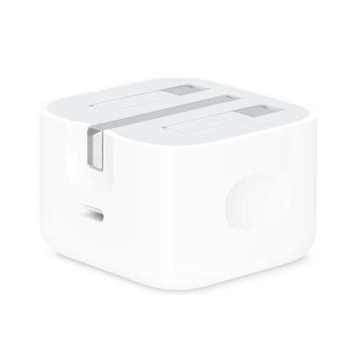 Apple UK 3 Pin Plug 20W Usb Type C Charger Adaptor - White