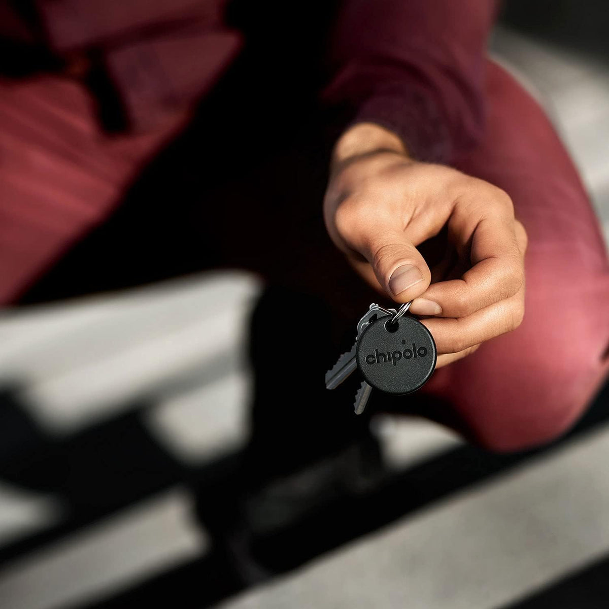 Chipolo ONE Spot - Finder, Bluetooth Tracker - Works with The Apple Find My app (only for iOS) (Black)