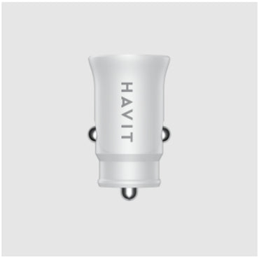 Havit CC2022 Car charger 20W USB+USB-C - White