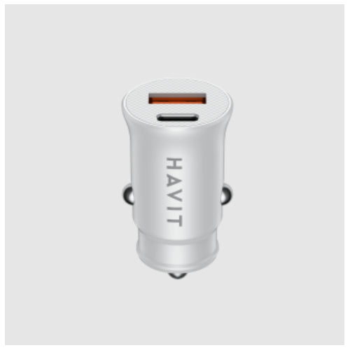 Havit CC2022 Car charger 20W USB+USB-C - White