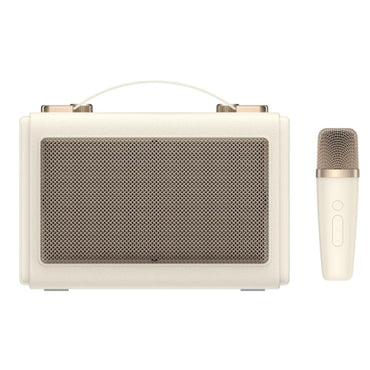 Havit SK823BT Retro Portable Karaoke Bluetooth Speaker with Wireless Microphone - Beige