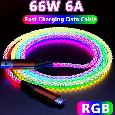 Neon USB-C to USB-C 66W Fast Data Charging Cable