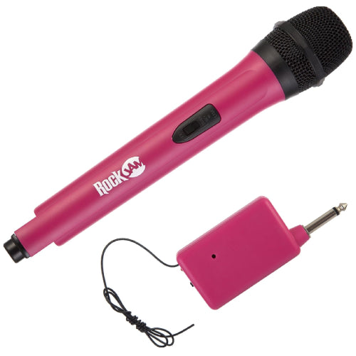 RockJam High-Fidelity Wireless Microphone for Karaoke and Home - Pink
