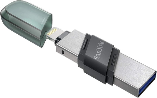 Sandisk iXpand Flash Drive Flip 64GB USB & Lightning, SDIX90N-064G OFFICIAL REFURB