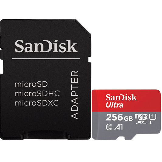 SanDisk 256GB Ultra Micro SD Card (SDXC) UHS-I A1 + Adapter - 100MB/s Sandisk Official Refurb