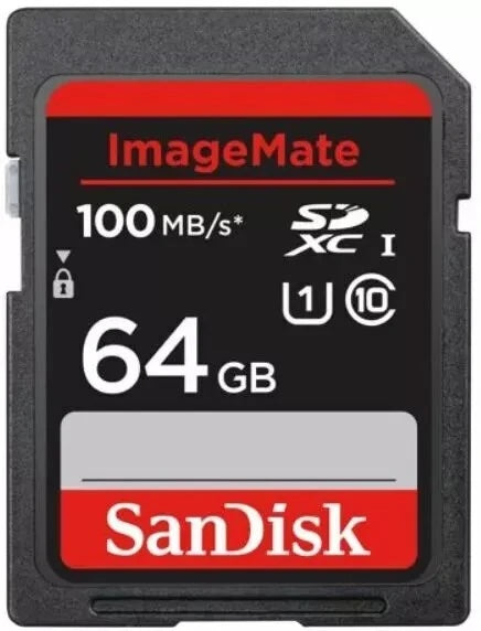 Sandisk ImageMate 64G SD CARD 120mb/s, SDSDUNBI-064G OFFICIAL REFURB