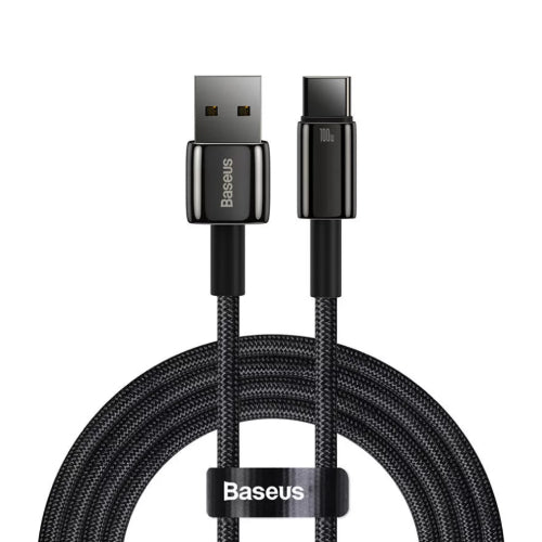 Baseus Tungsten Gold Fast Charging Data Cable USB to USB C 100W 1m