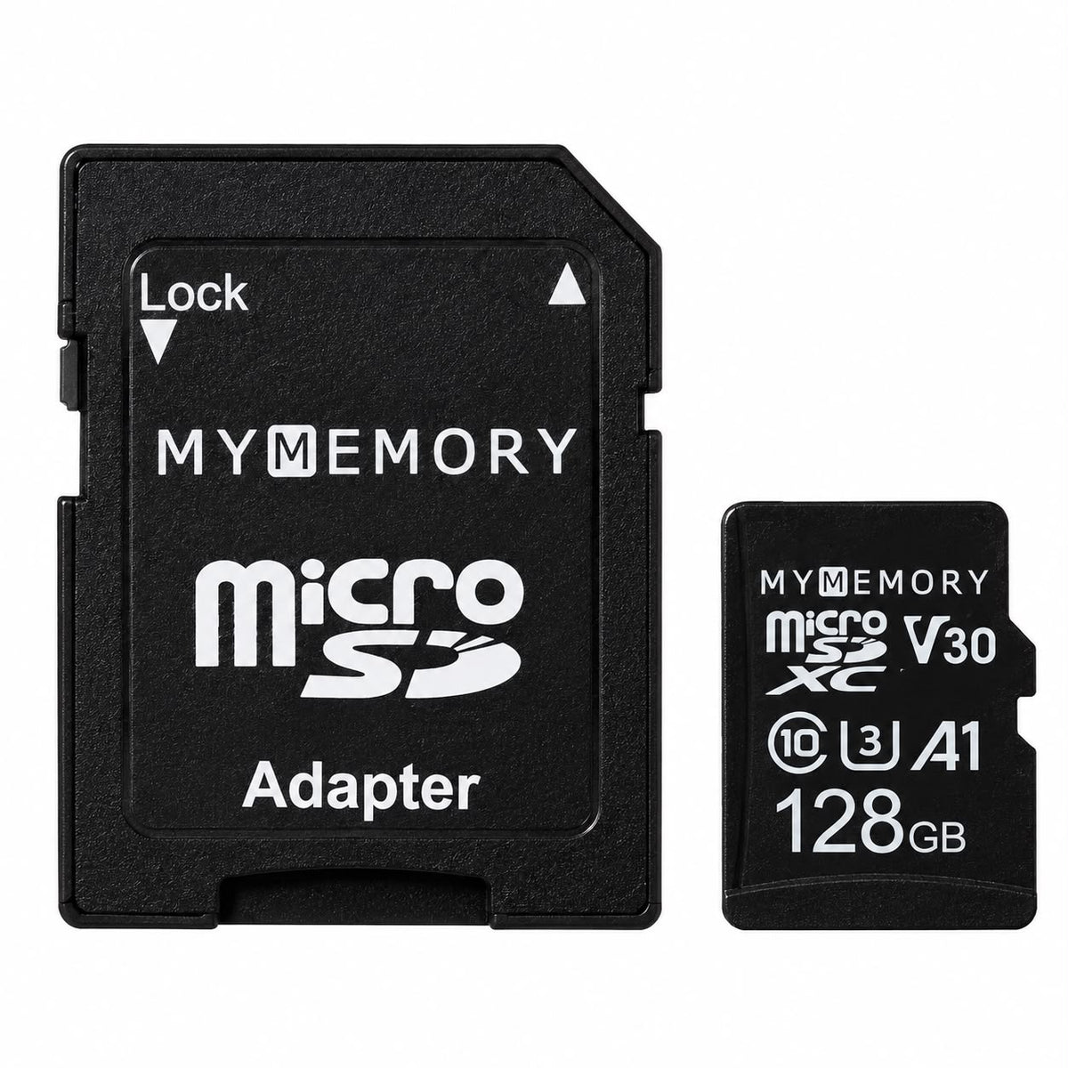MyMemory 128GB V30 High Speed microSD Card (SDXC) A1 UHS-1 U1 + Adapter - 100MB/s