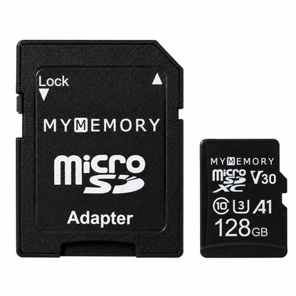 MyMemory 128GB V30 High Speed microSD Card (SDXC) A1 UHS-1 U1 + Adapter - 100MB/s