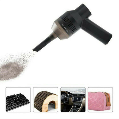 Mini Portable Handheld Vacuum Cleaner - USB Powered - Black