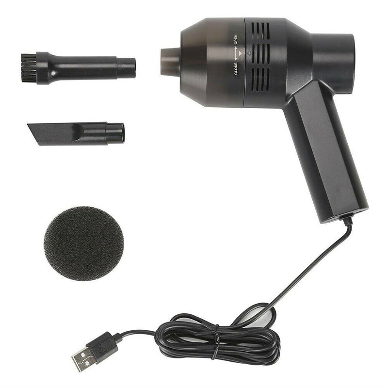 Mini Portable Handheld Vacuum Cleaner - USB Powered - Black