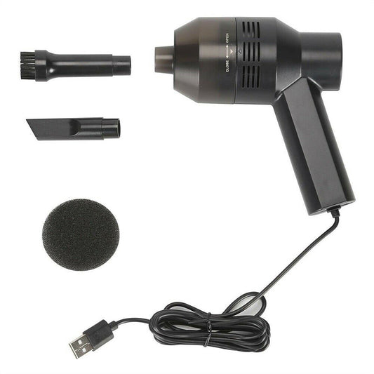 Mini Portable Handheld Vacuum Cleaner - USB Powered - Black
