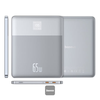 Baseus Blade2 12000mAh 65W Power Bank with Digital Display Intelligent Edition - Horizon Silver