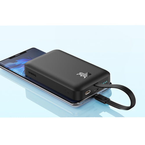 OS-Baseus Magnetic Mini Wireless Fast Charge Power Bank Type-C 10000mAh 30W - Cluster Black