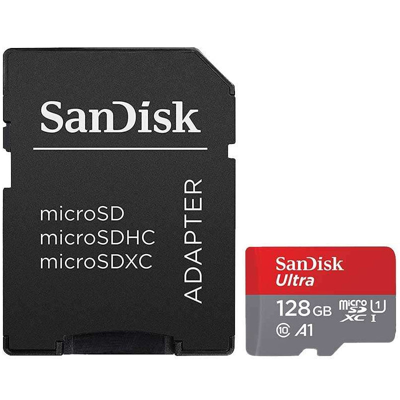SanDisk 128GB Ultra Android Micro SD Card (SDXC) UHS-I + Adapter - 100MB/s - Sandisk Official Refurb