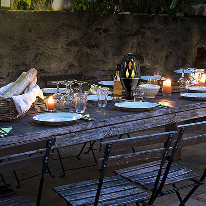 Luceco Decorative Indoor/Outdoor Table and Garden IP65 LED Flame Light - Black
