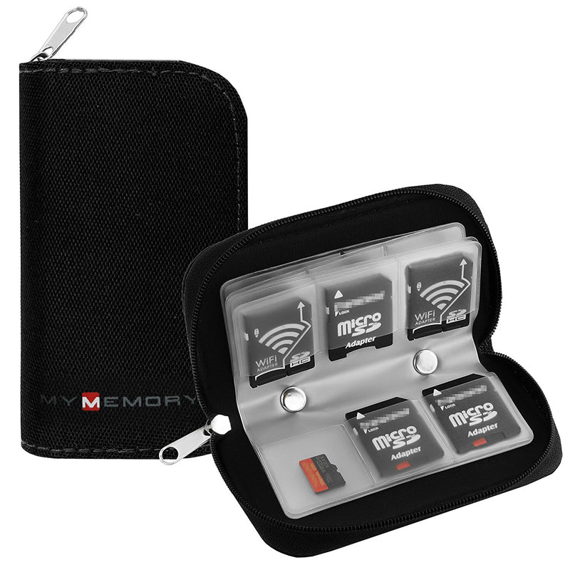 Card Wallet Memory Cards 22 Slots Carrying Case