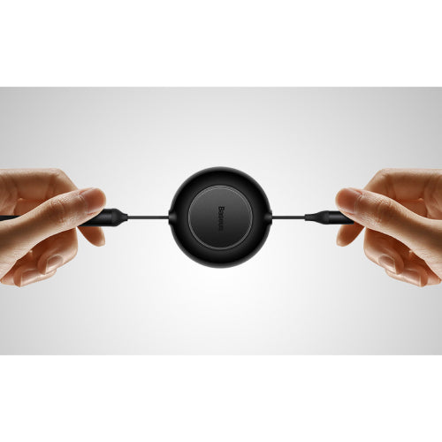 Baseus Bright Mirror 2 Series Retractable 3-in-1 Fast Charging  Data Cable USB to M+L+C 66W 1.1M -  Black