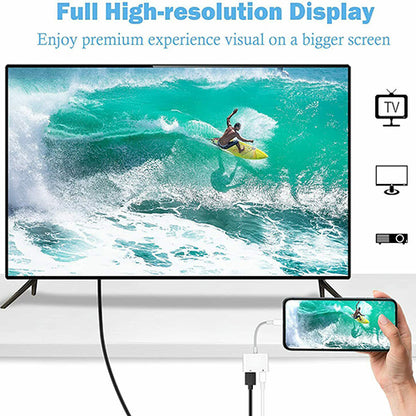 8 Pin to HDMI Digital TV AV Adapter Cable for Apple iPad & iPhone