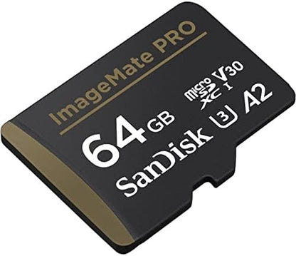 SanDisk 64GB ImageMate Pro microSDXC UHS 1 Memory Card  SDSQXBU-064G-AW6KA OFFICIAL REFURB