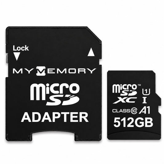 My Memory 512gb micro SDXC Memory Card + Adapter Pro Range Class 10 UHS-I U3 V30 A1-Ulra-fast Memory