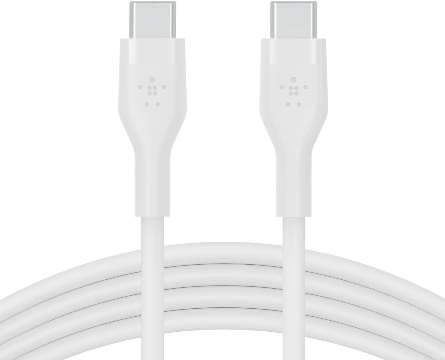 Belkin BoostCharge Flex silicone USB C charger cable, USB-IF certified USB type C to USB type C
