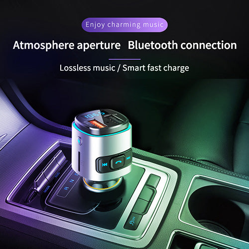 Bluetooth Car MP3 Player Car FM Transmitter Phone - Hands-free Car Charger BC41 QC3.0