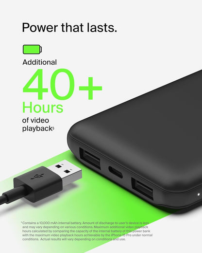 Belkin Portable Charger-5-in-1 Power Bundle w/10000 mAh Power Bank-2-25W USB-C