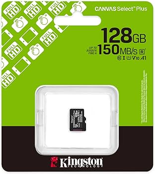 Kingston 128GB Canvas Select Plus microSD Card (SDXC) - 150MB/s A1