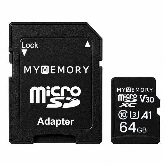 My Memory 64gb micro SDXC Memory Card + Adapter 100mb transfer Pro Range Class 10 UHS-I U3 V30 A1-Ulra-fast Memory
