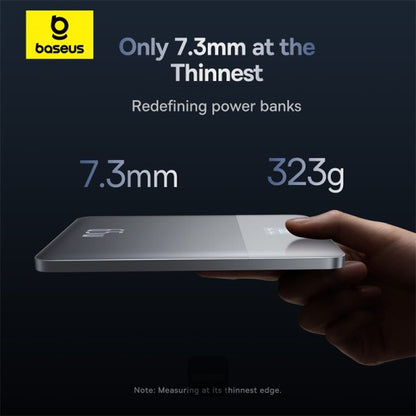 Baseus Blade2 12000mAh 65W Power Bank with Digital Display Intelligent Edition - Horizon Silver