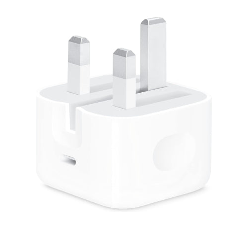 Apple UK 3 Pin Plug 20W Usb Type C Charger Adaptor -  White
