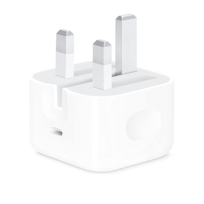 Apple UK 3 Pin Plug 20W Usb Type C Charger Adaptor -  White