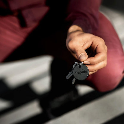 Chipolo ONE Spot - Finder, Bluetooth Tracker - Works with The Apple Find My app (only for iOS) (Black)