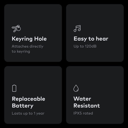 Chipolo ONE Spot - Finder, Bluetooth Tracker - Works with The Apple Find My app (only for iOS) (Black)
