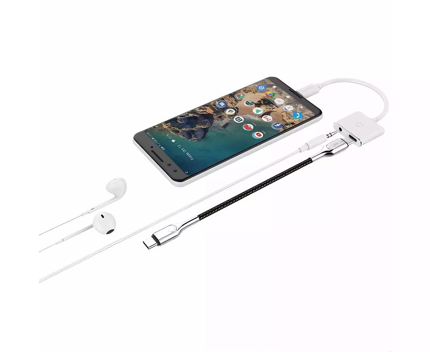 Cygnett CY2866PCCPD audio cable 0.13 m 3.5mm USB Type-C White CY2866PCCPD