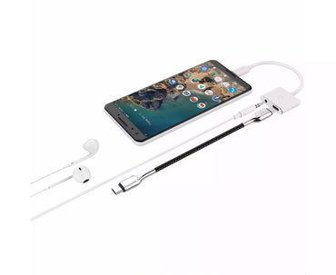 Cygnett CY2866PCCPD audio cable 0.13 m 3.5mm USB Type-C White CY2866PCCPD