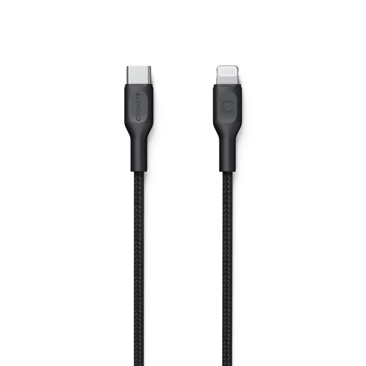 Cygnett Fast 30W USB-C to Lightening Premium Braided 2.2m Cable Black