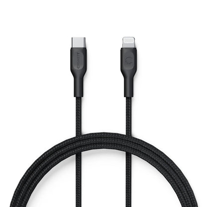 Cygnett Fast 30W USB-C to Lightening Premium Braided 2.2m Cable Black