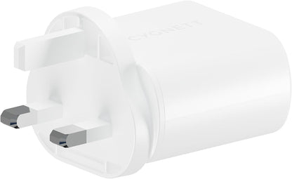 Cygnett PowerPlus 35W Dual USB-C Wall Charger – High-Speed Charger
