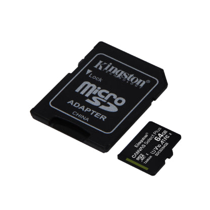 Kingston 64GB Canvas Select Plus microSD Card (SDXC) + SD Adapter - 100MB/s
