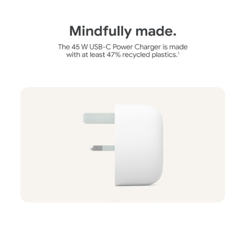 Google 45W USB-C Power Charger - Snow (unboxed)