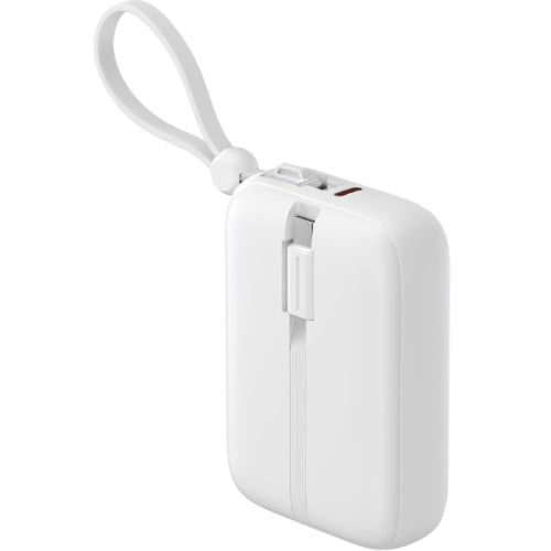 Havit PB5215 PD22.5W USB-C and Lightning  Cable 10,000 mAh Powerbank - White