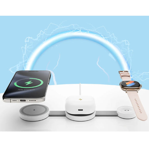 HAVIT  W3105 3-in-1 Portable Wireless Charger - Pink