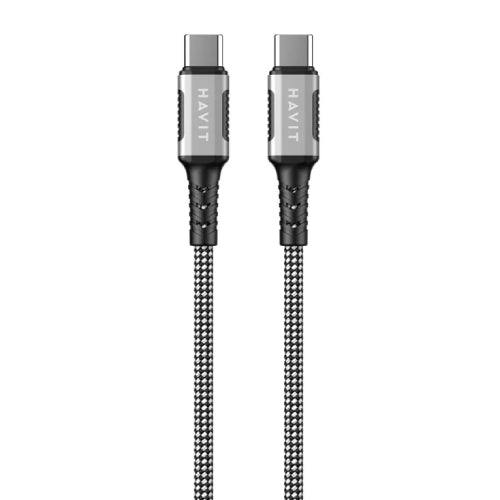 Havit CB6297 Nylon Braided PD60W USB C to USB C 1M Cable