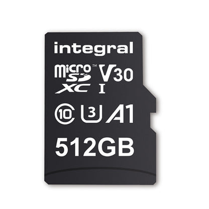 Integral 512GB UltimaPRO A2 V30 High Speed microSD Card (SDXC) UHS-I U3 - 180MB/s