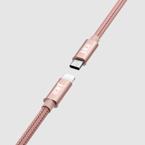 Juice USB Type C To Lighting 2M Cable MFI Certified Rose Gold
