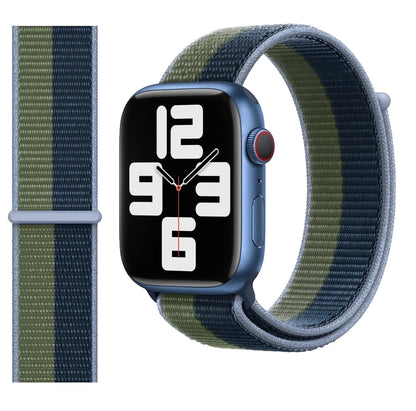 Official Apple iWatch Strap 38mm 40mm 41mm - Abyss Blue/Moss Green OPEN BOX ML2Q3ZM/A
